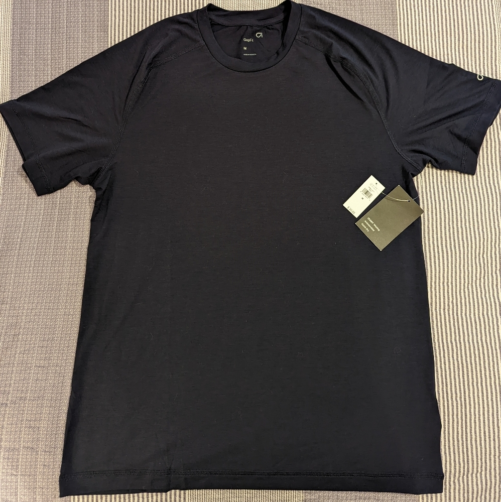 Gap Men's Gapfit Train T-Shirt Navy Blue Size M